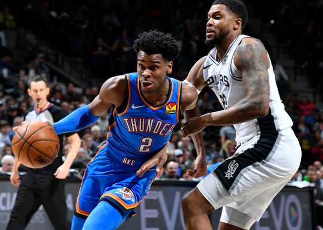  亚历山大全面发挥，雷霆轻取马刺获四连胜